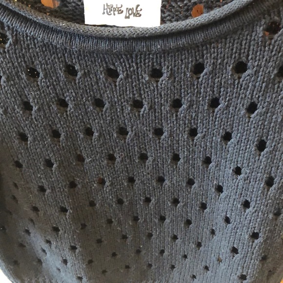 HIPPIE LOVE SHORT SLEEVE SWEATER - Picture 4 of 5